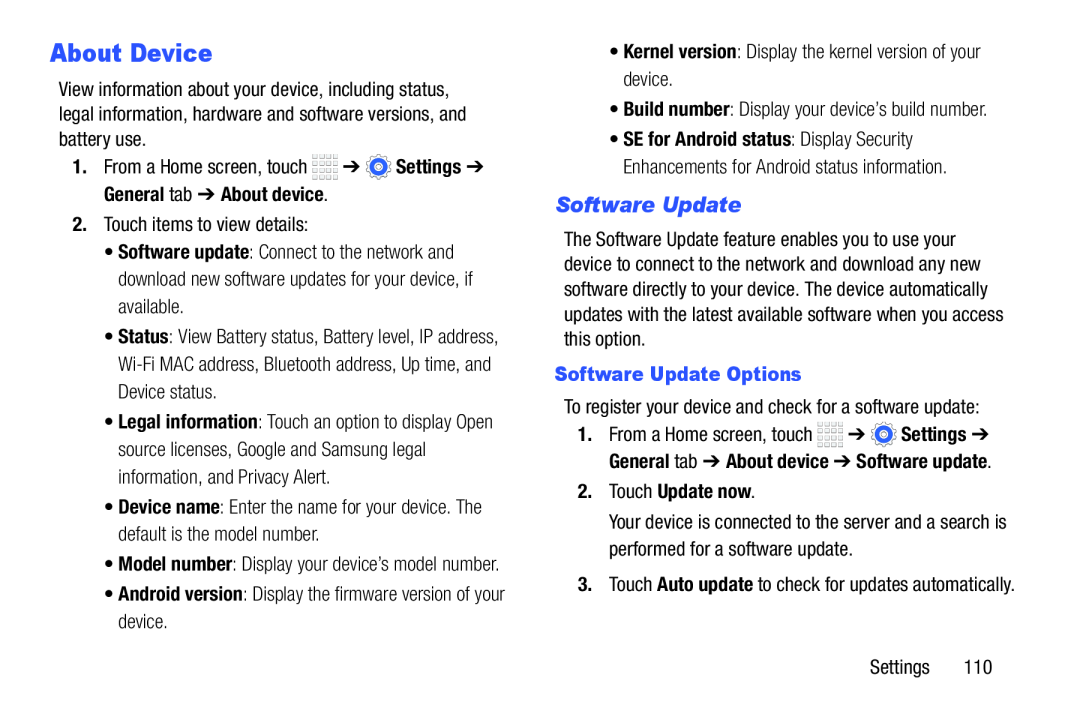 Software Update Galaxy Tab 4 7.0 Wi-Fi