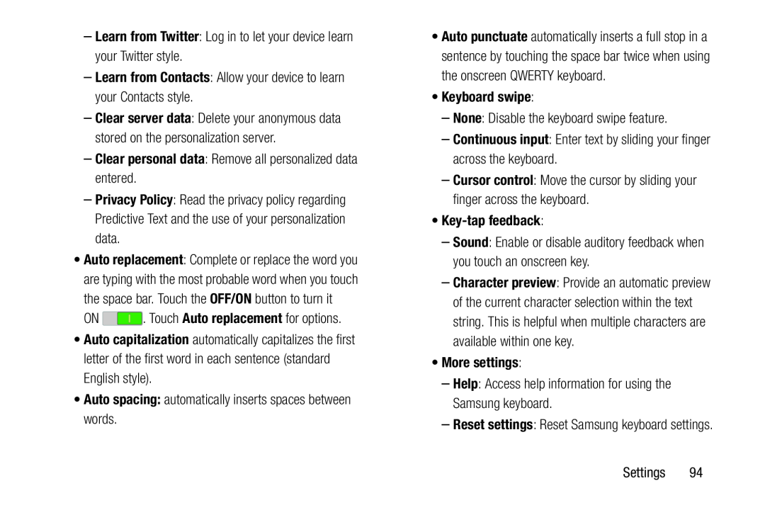 Auto capitalization Galaxy Tab 4 7.0 Wi-Fi