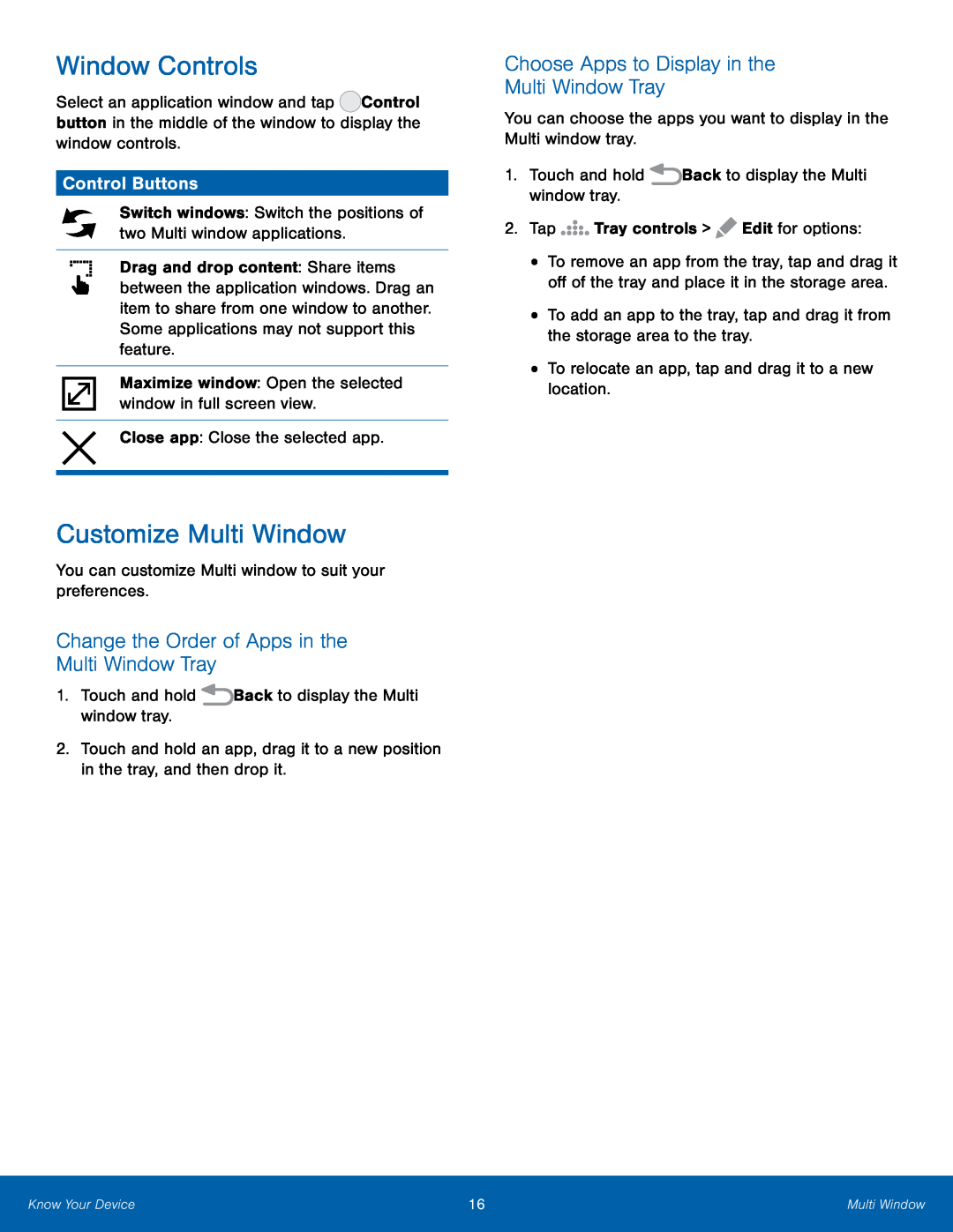 Window Controls Galaxy Tab 4 10.1 AT&T