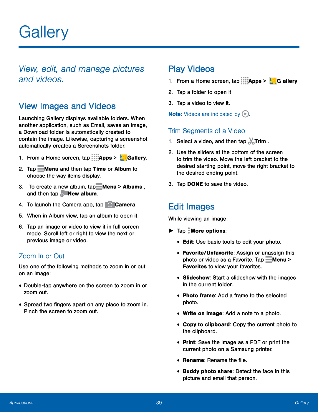 Trim Segments of a Video Galaxy Tab 4 10.1 AT&T