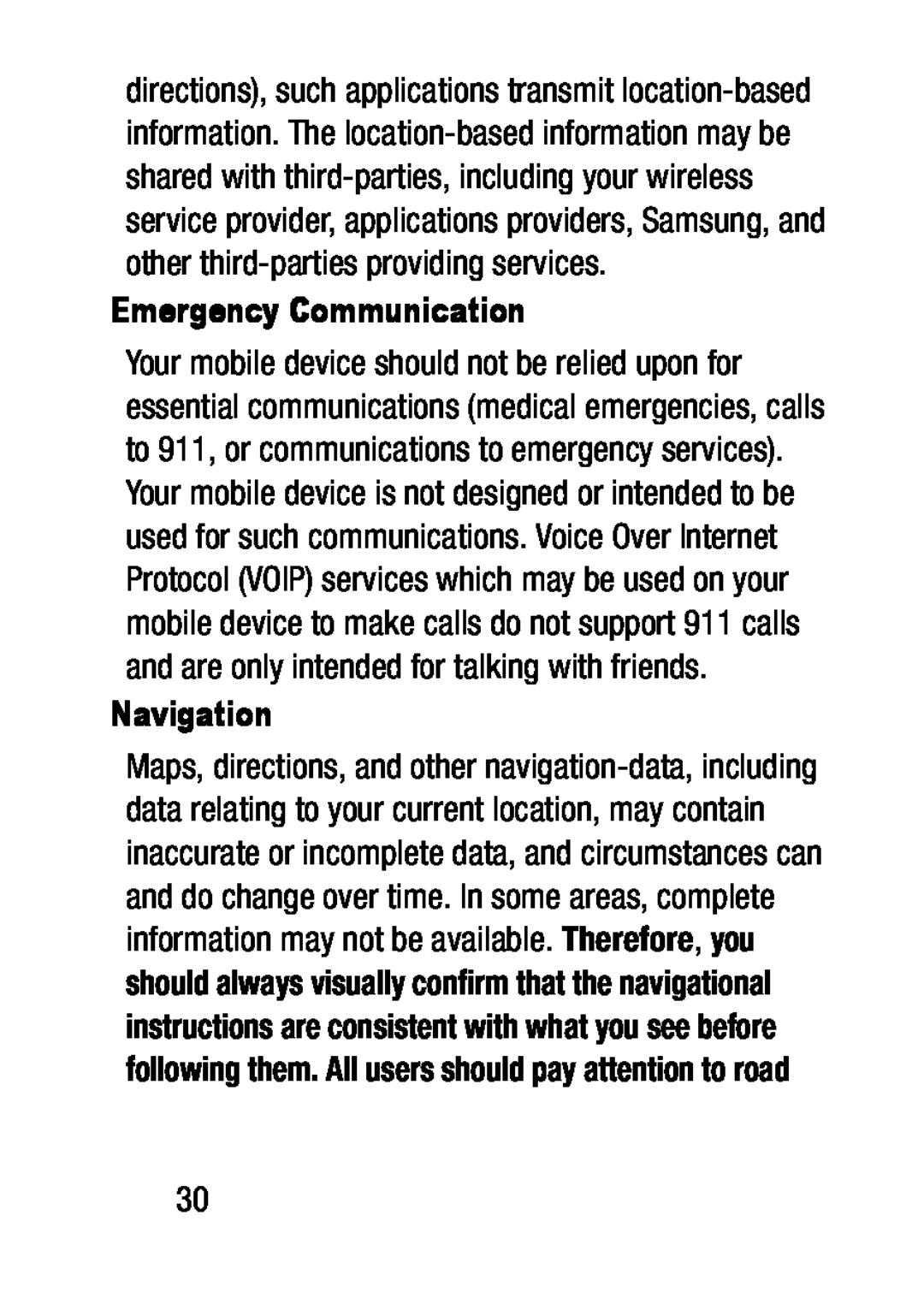 Emergency Communication Navigation