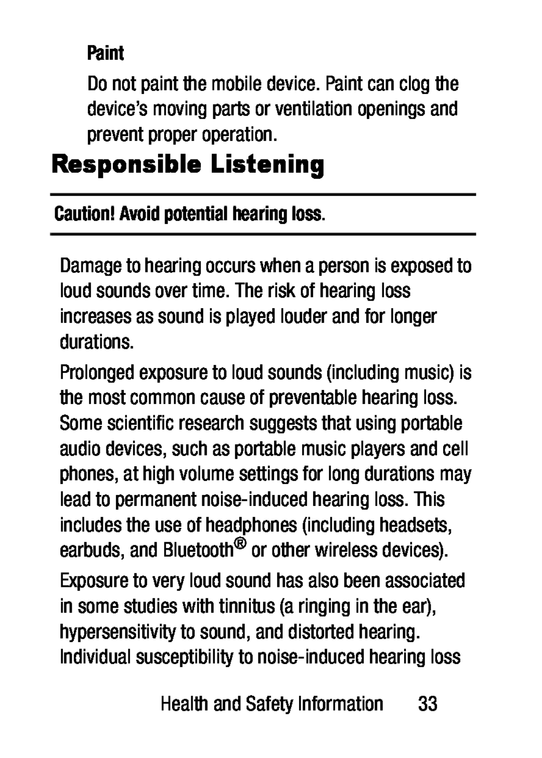 Paint Caution! Avoid potential hearing loss