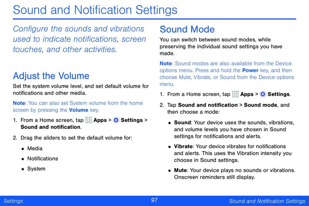 Adjust the Volume Galaxy Tab 4 10.1 Verizon