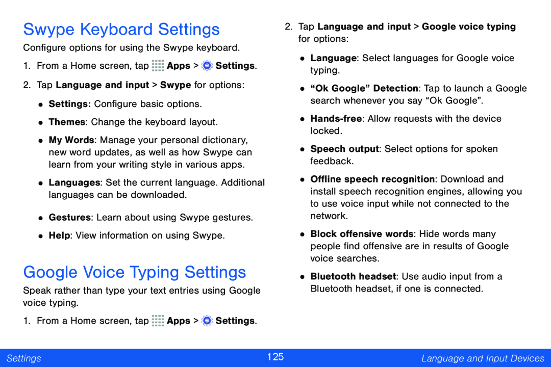 Swype Keyboard Settings Galaxy Tab 4 10.1 Verizon