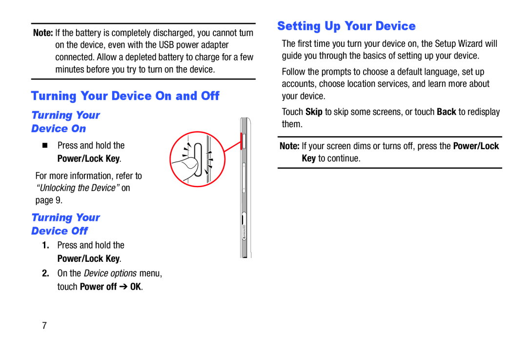 Setting Up Your Device Galaxy Tab 4 10.1 Wi-Fi