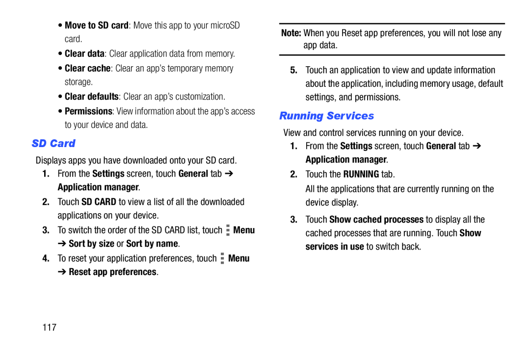 SD Card Running Services