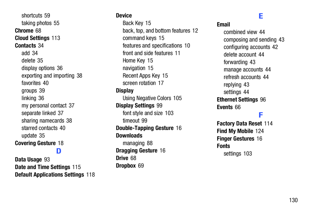 Chrome Cloud Settings