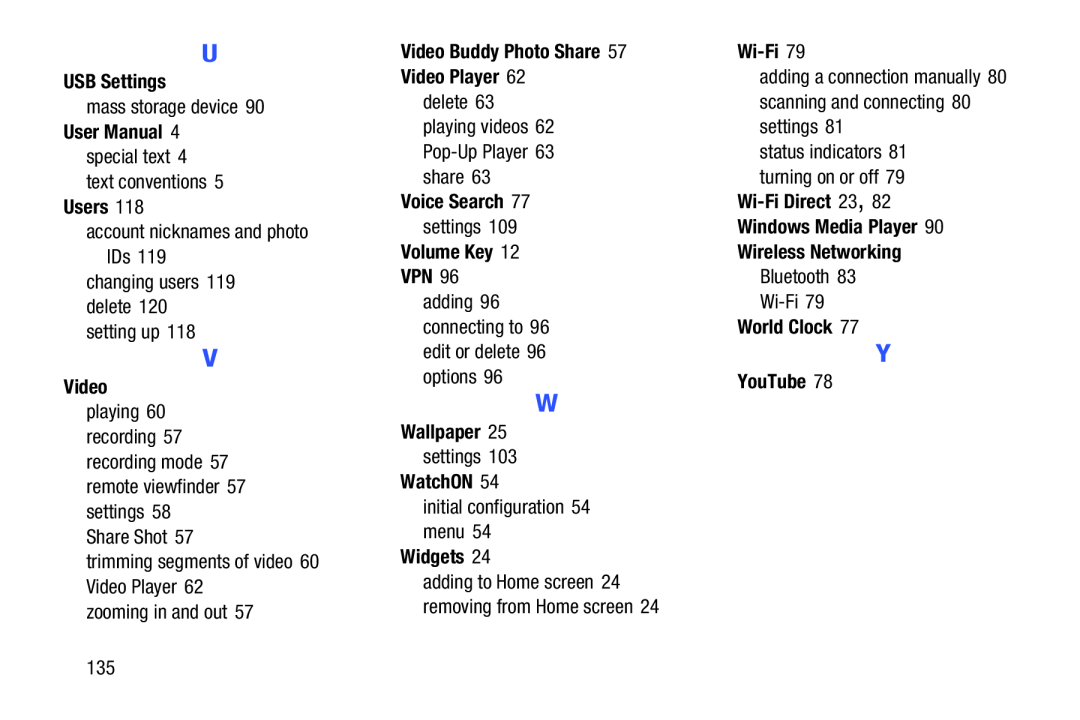 USB Settings User Manual