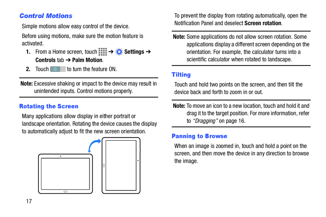 Control Motions Galaxy Tab 4 10.1 Wi-Fi