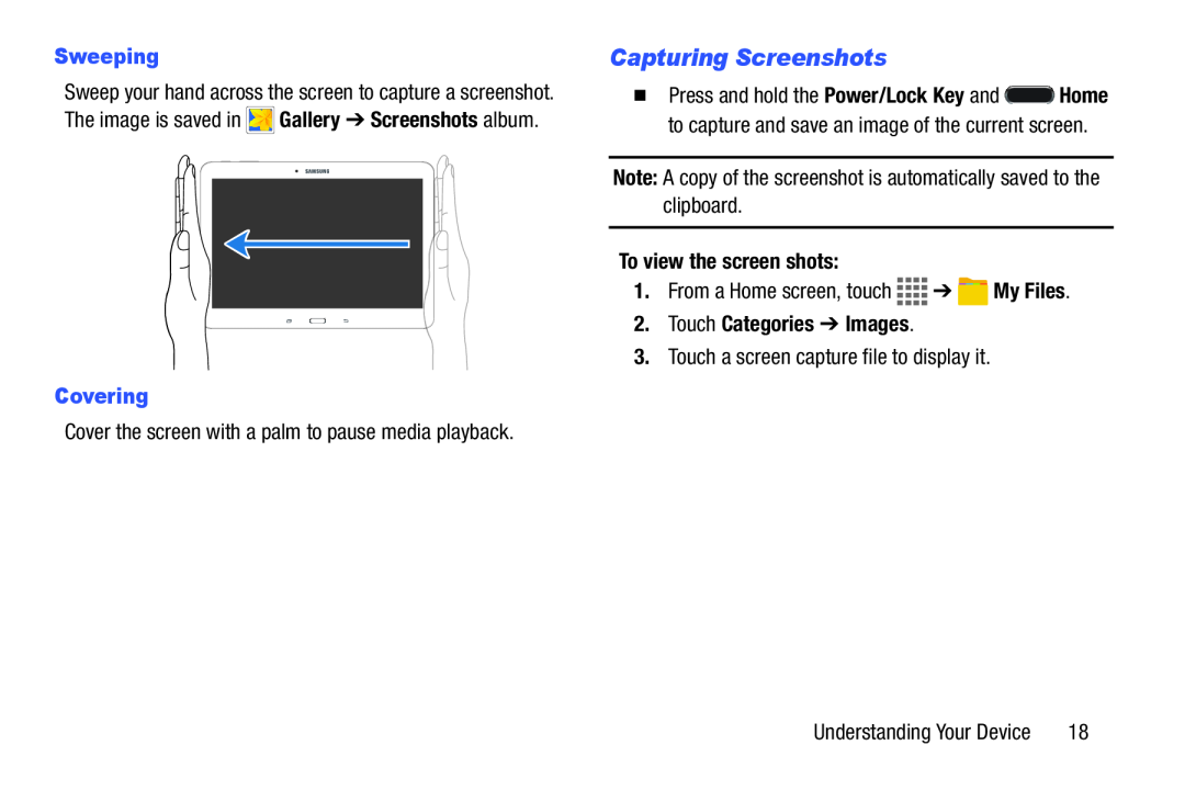 Capturing Screenshots Galaxy Tab 4 10.1 Wi-Fi