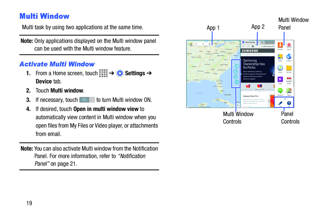 Activate Multi Window Galaxy Tab 4 10.1 Wi-Fi