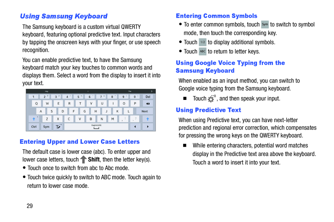 Using Samsung Keyboard Galaxy Tab 4 10.1 Wi-Fi