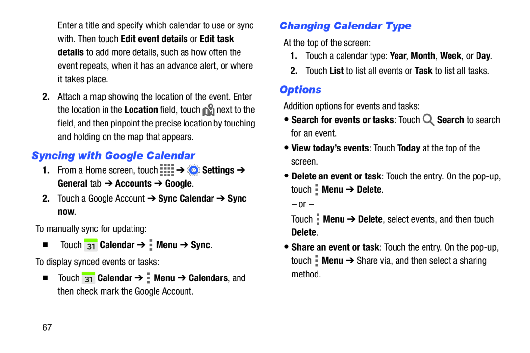 Syncing with Google Calendar Changing Calendar Type