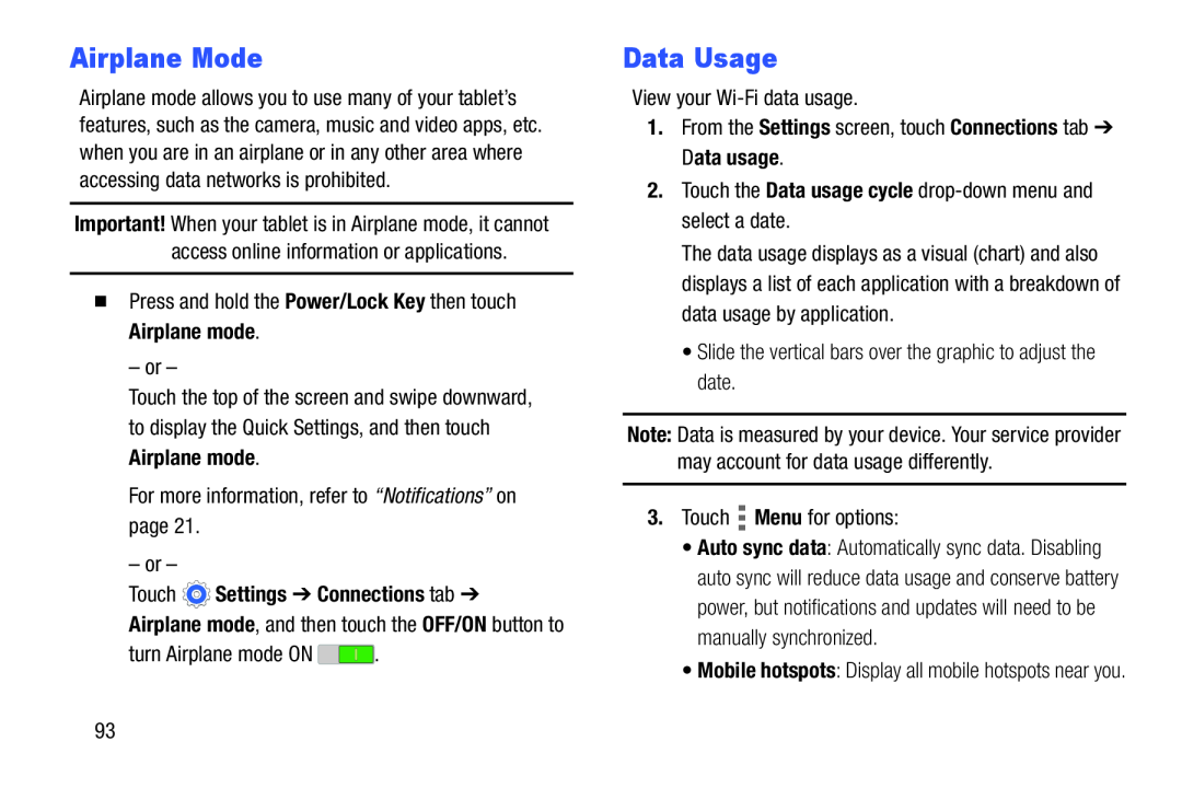 Airplane Mode Data Usage