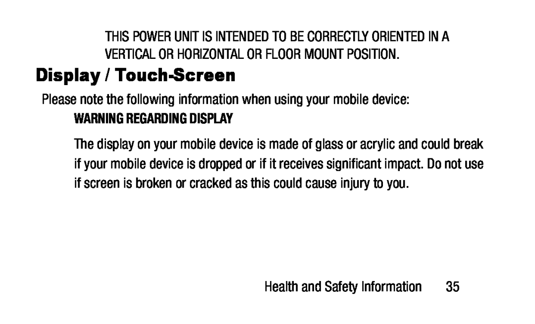 Please note the following information when using your mobile device: Galaxy Tab 4 10.1 NOOK Wi-Fi