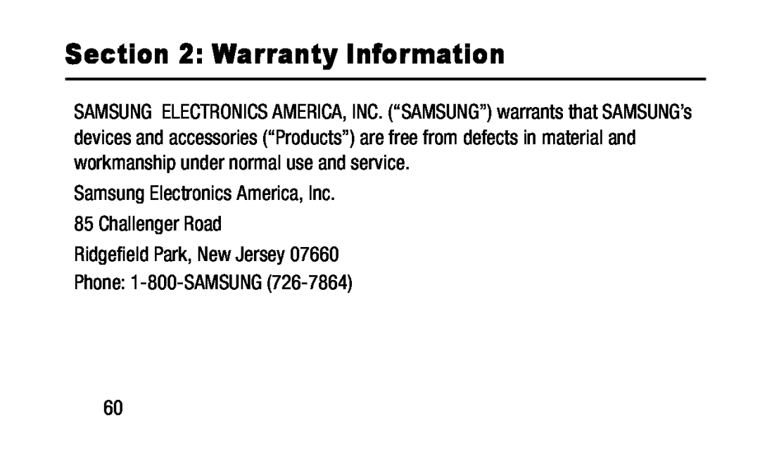 Samsung Electronics America, Inc Ridgefield Park, New Jersey