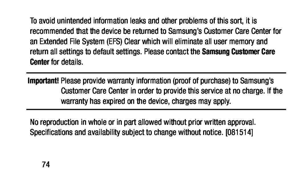 Samsung Customer Care Center Galaxy Tab 4 10.1 NOOK Wi-Fi