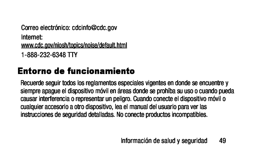 Correo electrónico: cdcinfo@cdc.gov Galaxy Tab 4 10.1 Wi-Fi