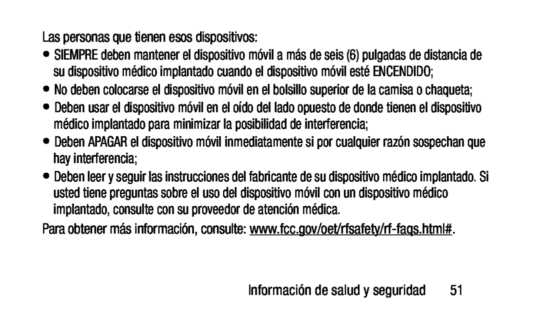 Para obtener más información, consulte: www.fcc.gov/oet/rfsafety/rf-faqs.html# Galaxy Tab 4 10.1 Wi-Fi