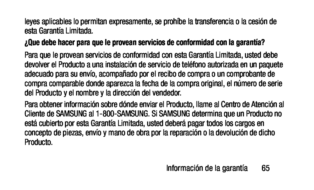 ¿Que debe hacer para que le provean servicios de conformidad con la garantía Galaxy Tab 4 10.1 Wi-Fi