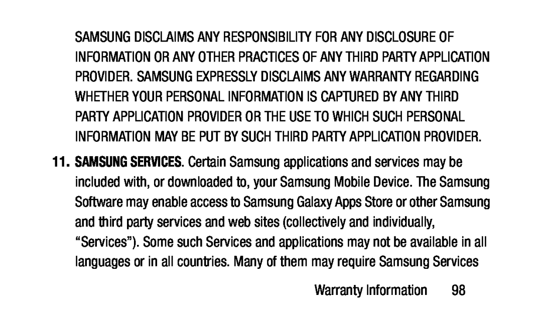 SAMSUNG SERVICES