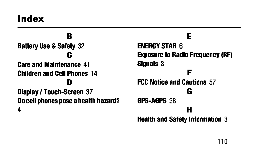 FCC Notice and Cautions Galaxy Tab 3 Lite Wi-Fi