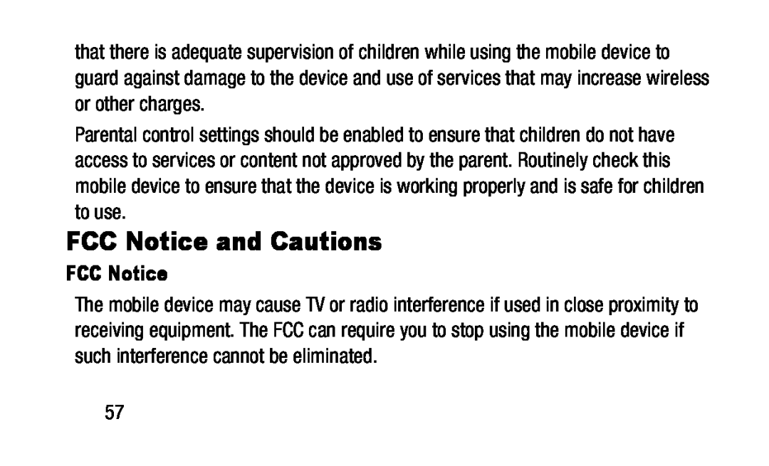 FCC Notice FCC Notice and Cautions