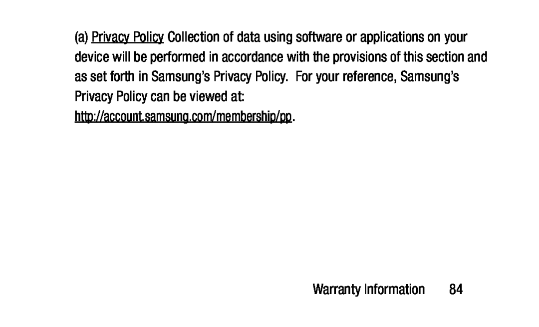 Privacy Policy Galaxy Tab 3 Lite Wi-Fi