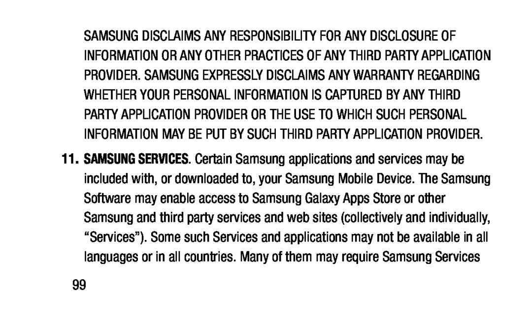 SAMSUNG SERVICES