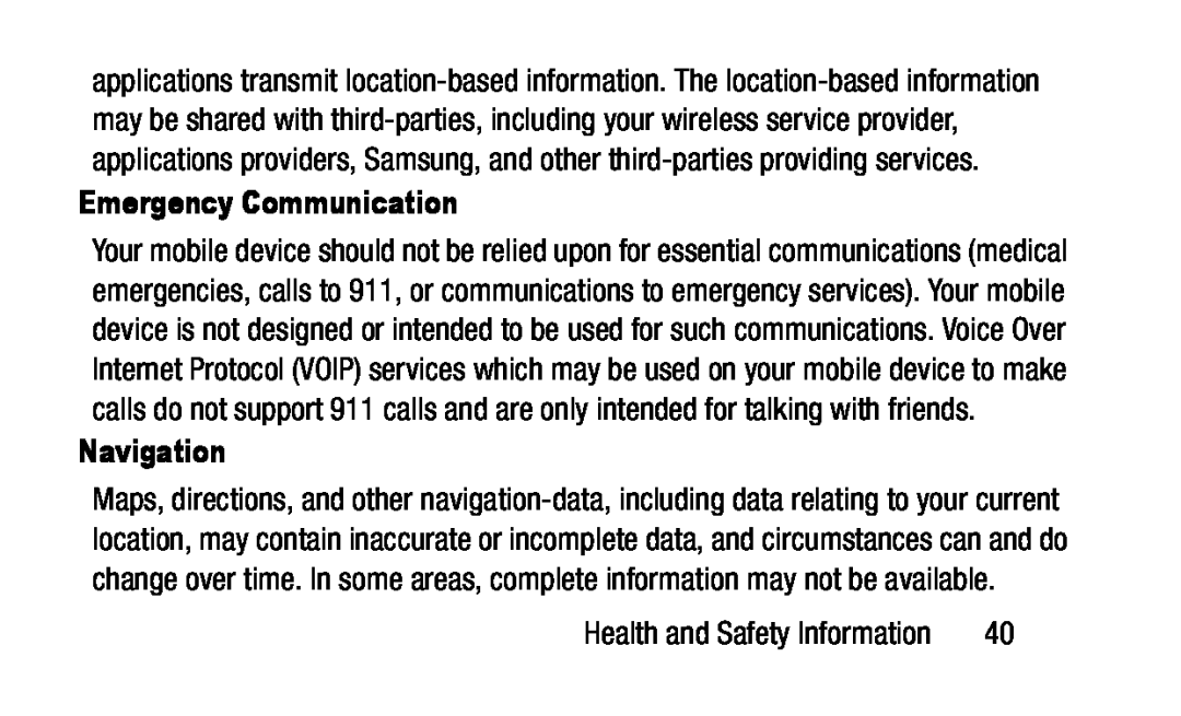 Emergency Communication Navigation