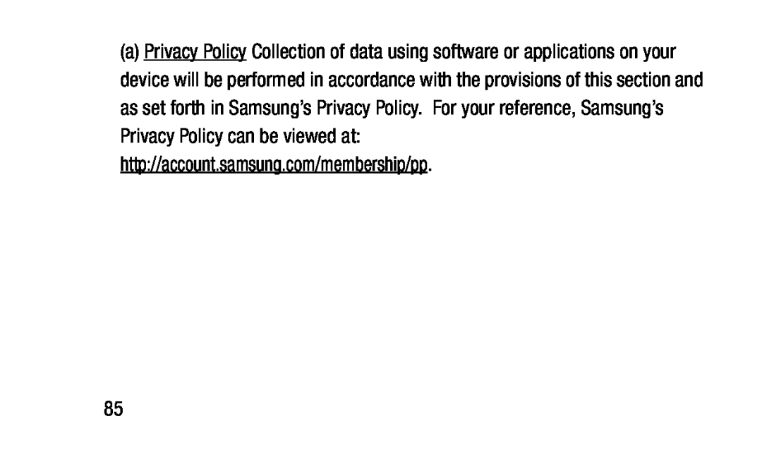 Privacy Policy Galaxy Tab 3 Lite Wi-Fi