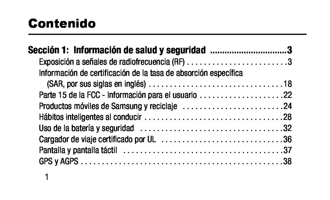 Sección 1: Información de salud y seguridad Información de certificación de la tasa de absorción específica