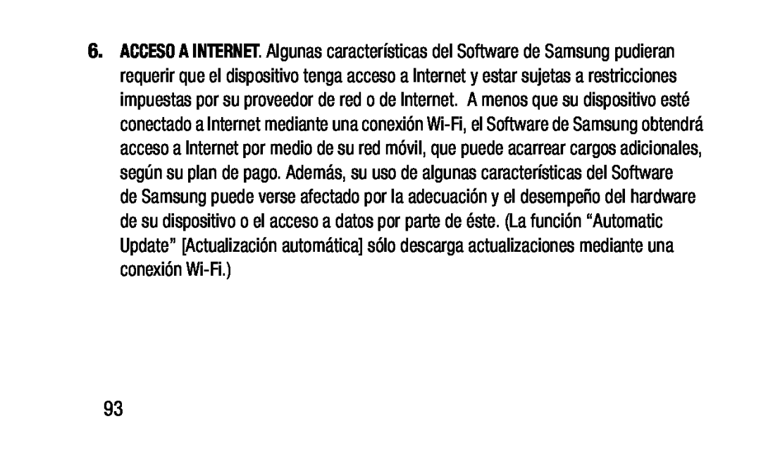 ACCESO A INTERNET Galaxy Tab 3 Lite Wi-Fi