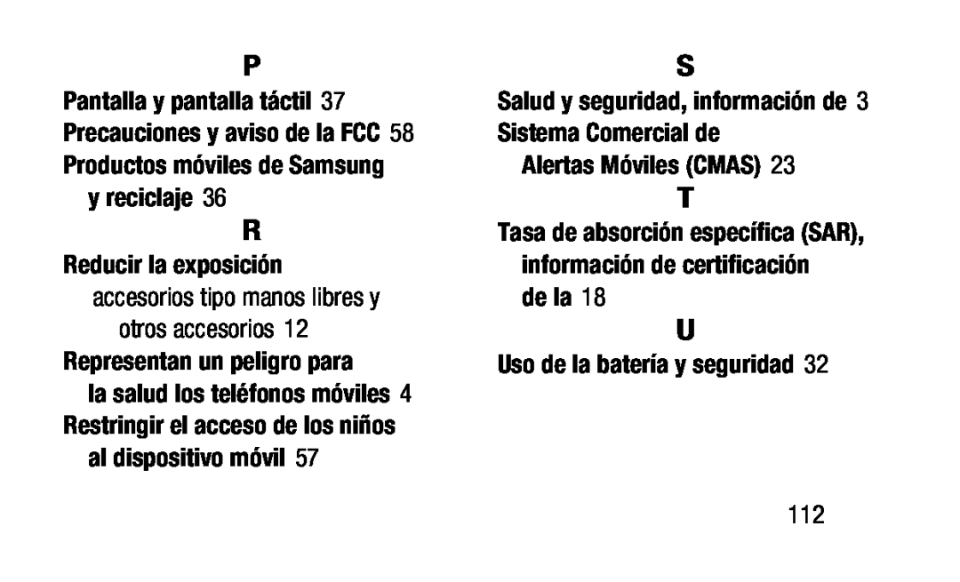 Restringir el acceso de los niños al dispositivo móvil Sistema Comercial de Alertas Móviles (CMAS)