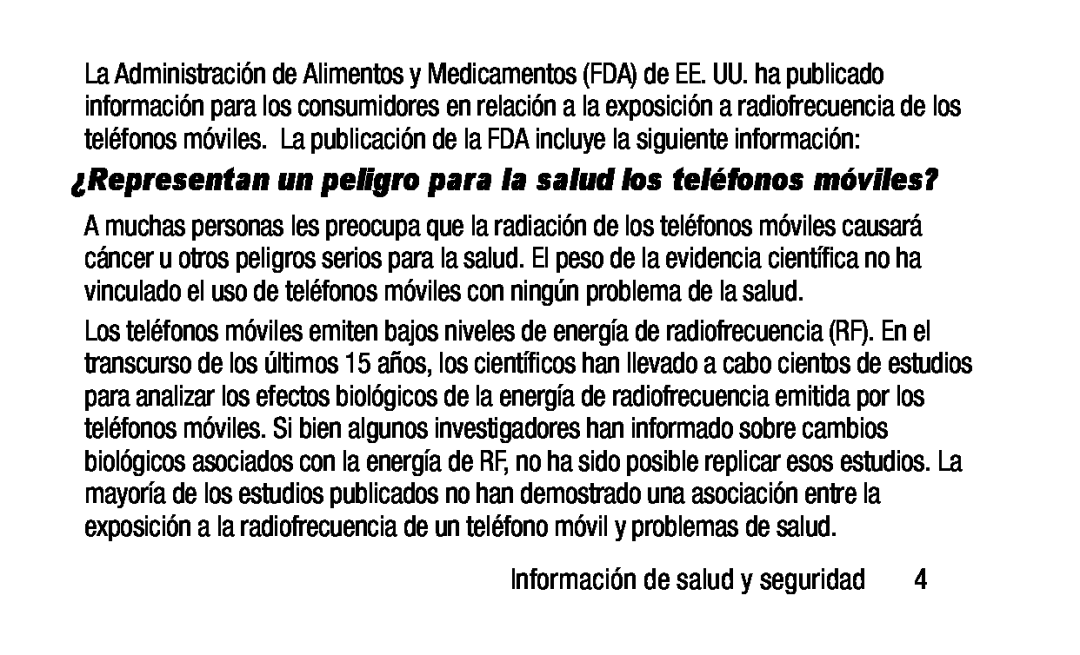 Información de salud y seguridad ¿Representan un peligro para la salud los teléfonos móviles