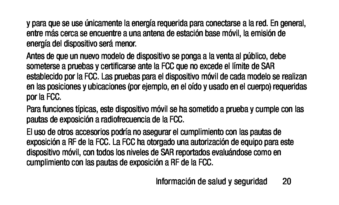 Información de salud y seguridad Galaxy Tab 3 Lite Wi-Fi