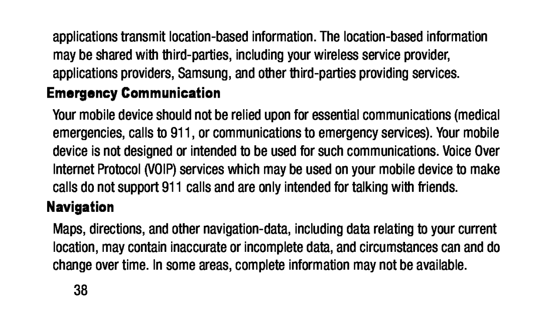 Emergency Communication Navigation