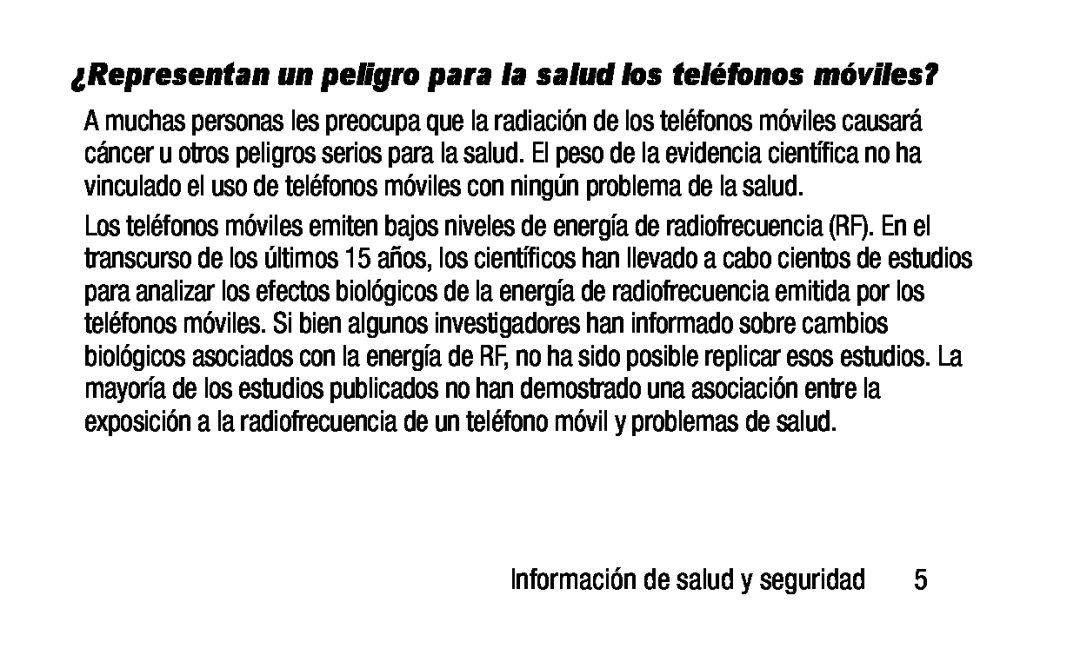 Información de salud y seguridad ¿Representan un peligro para la salud los teléfonos móviles