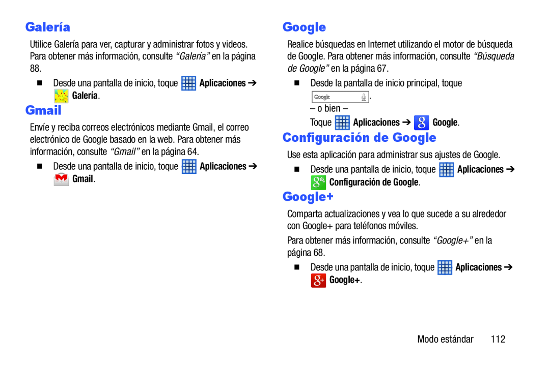 Google Configuración de Google