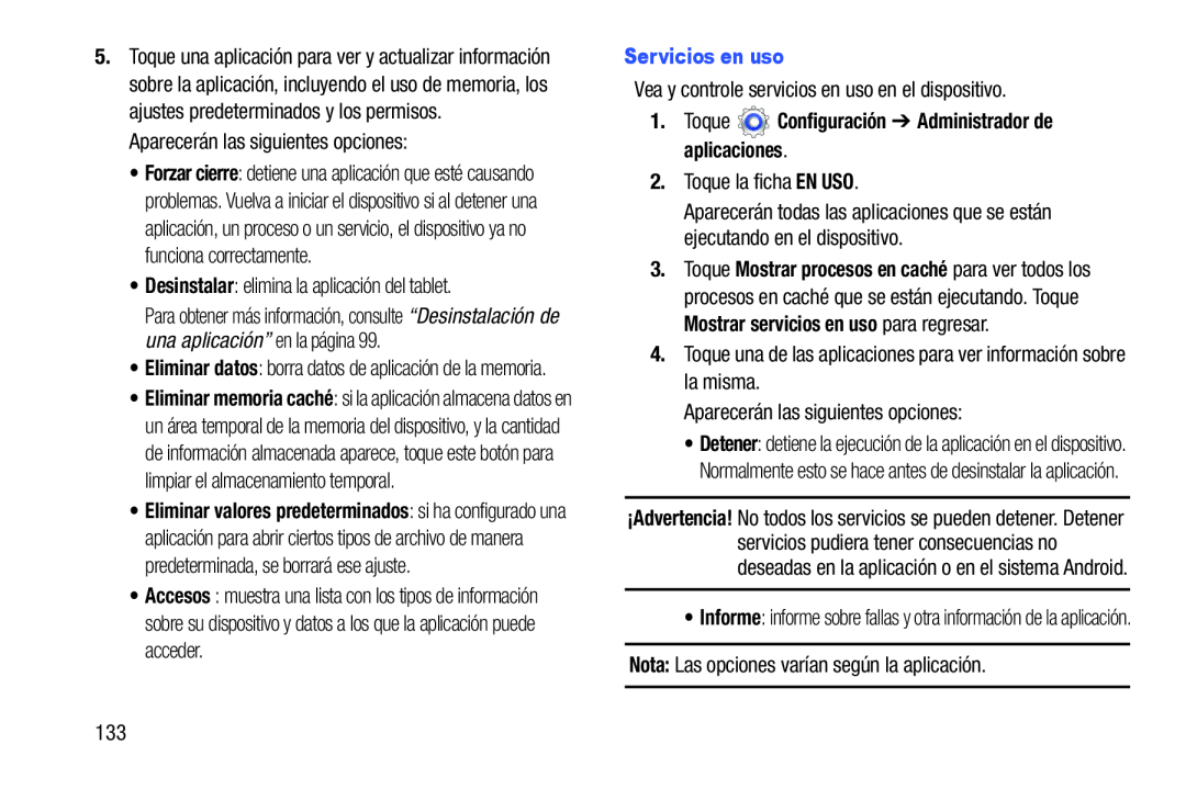 1.Toque Configuración ➔ Administrador de aplicaciones Galaxy Tab 3 7.0 Kids Wi-Fi