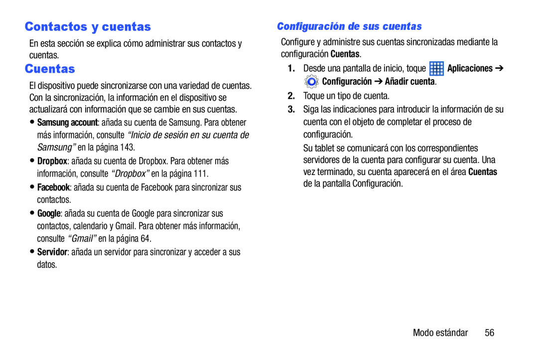 Configuración de sus cuentas Galaxy Tab 3 7.0 Kids Wi-Fi