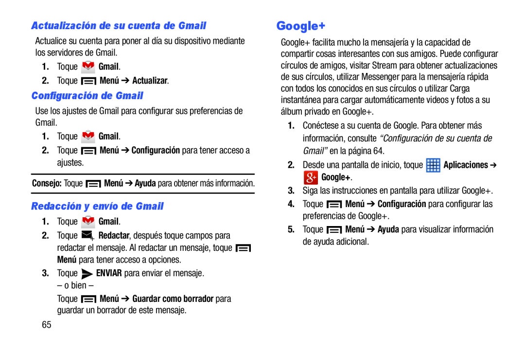 Redacción y envío de Gmail Galaxy Tab 3 7.0 Kids Wi-Fi