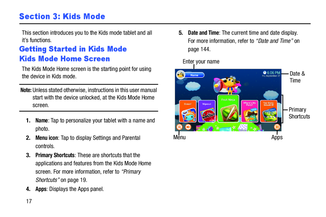 Section 3: Kids Mode