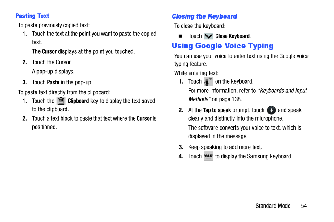 Using Google Voice Typing Galaxy Tab 3 7.0 Kids Wi-Fi