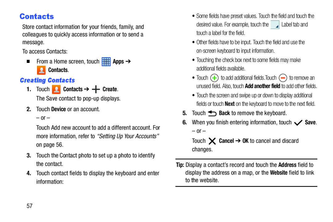 Creating Contacts