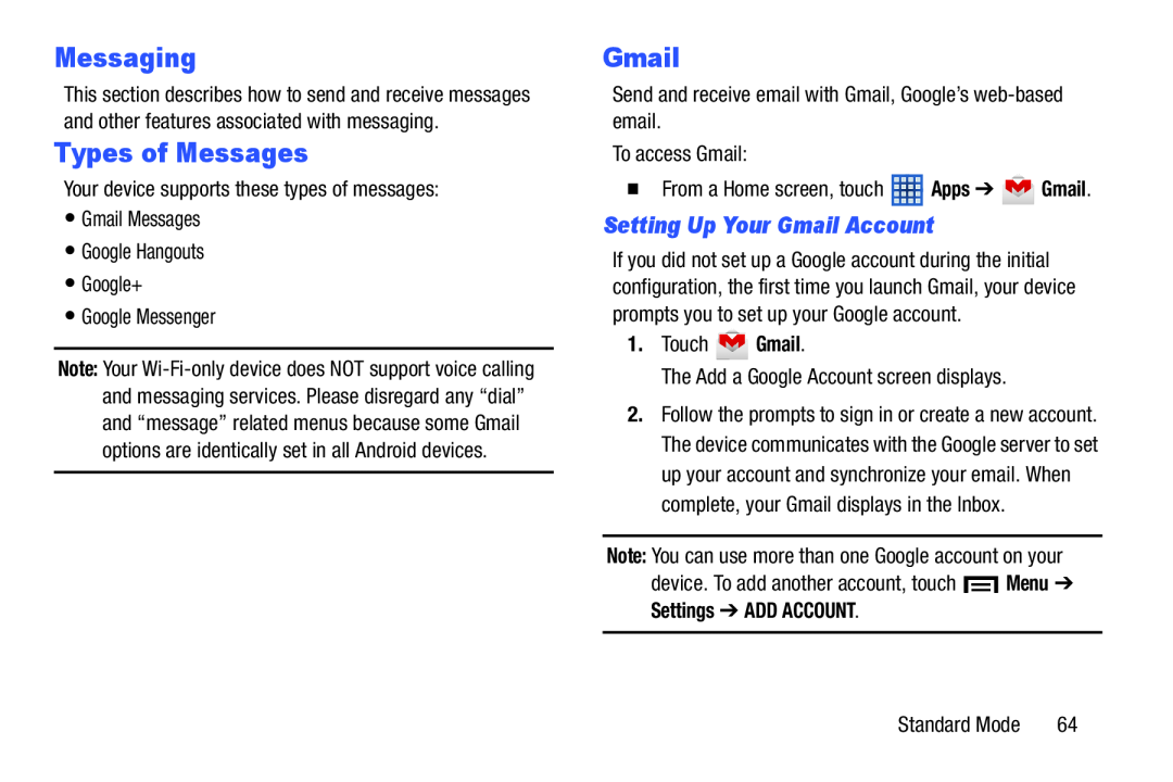 Setting Up Your Gmail Account Messaging