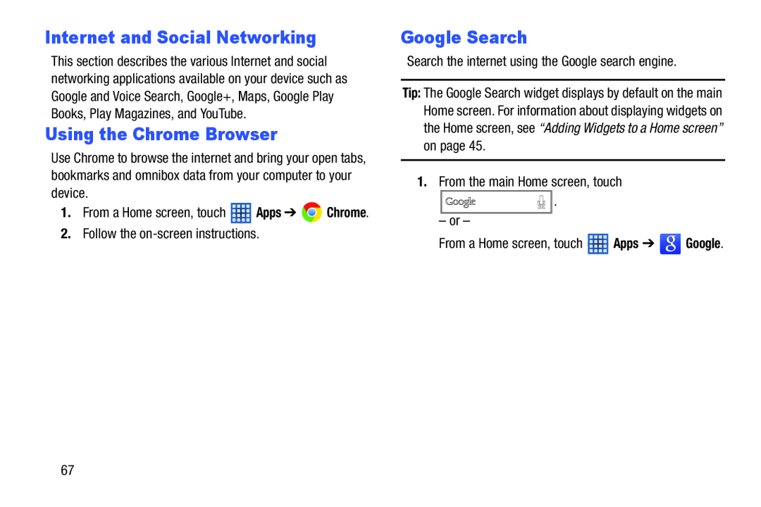 Internet and Social Networking Using the Chrome Browser