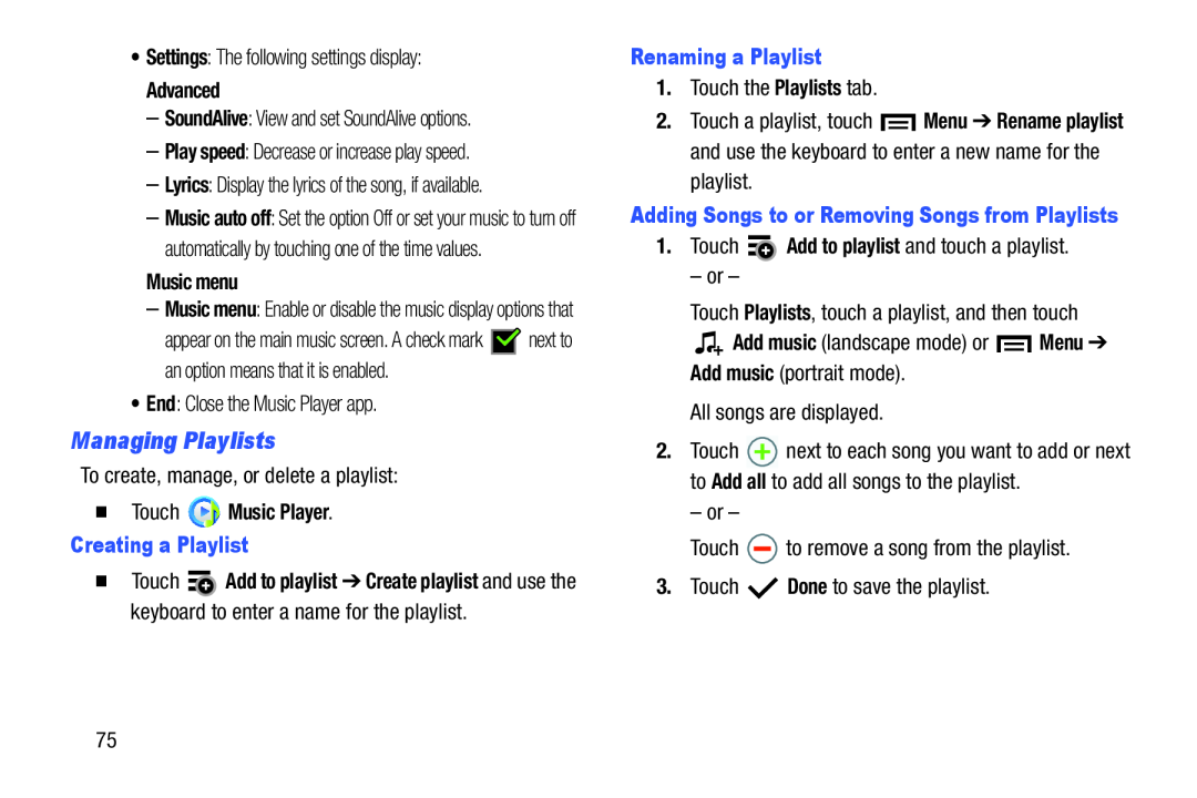 Managing Playlists Galaxy Tab 3 7.0 Kids Wi-Fi