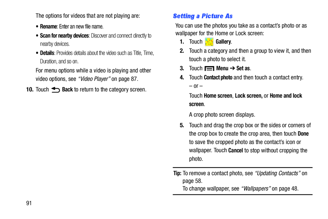 Setting a Picture As Galaxy Tab 3 7.0 Kids Wi-Fi