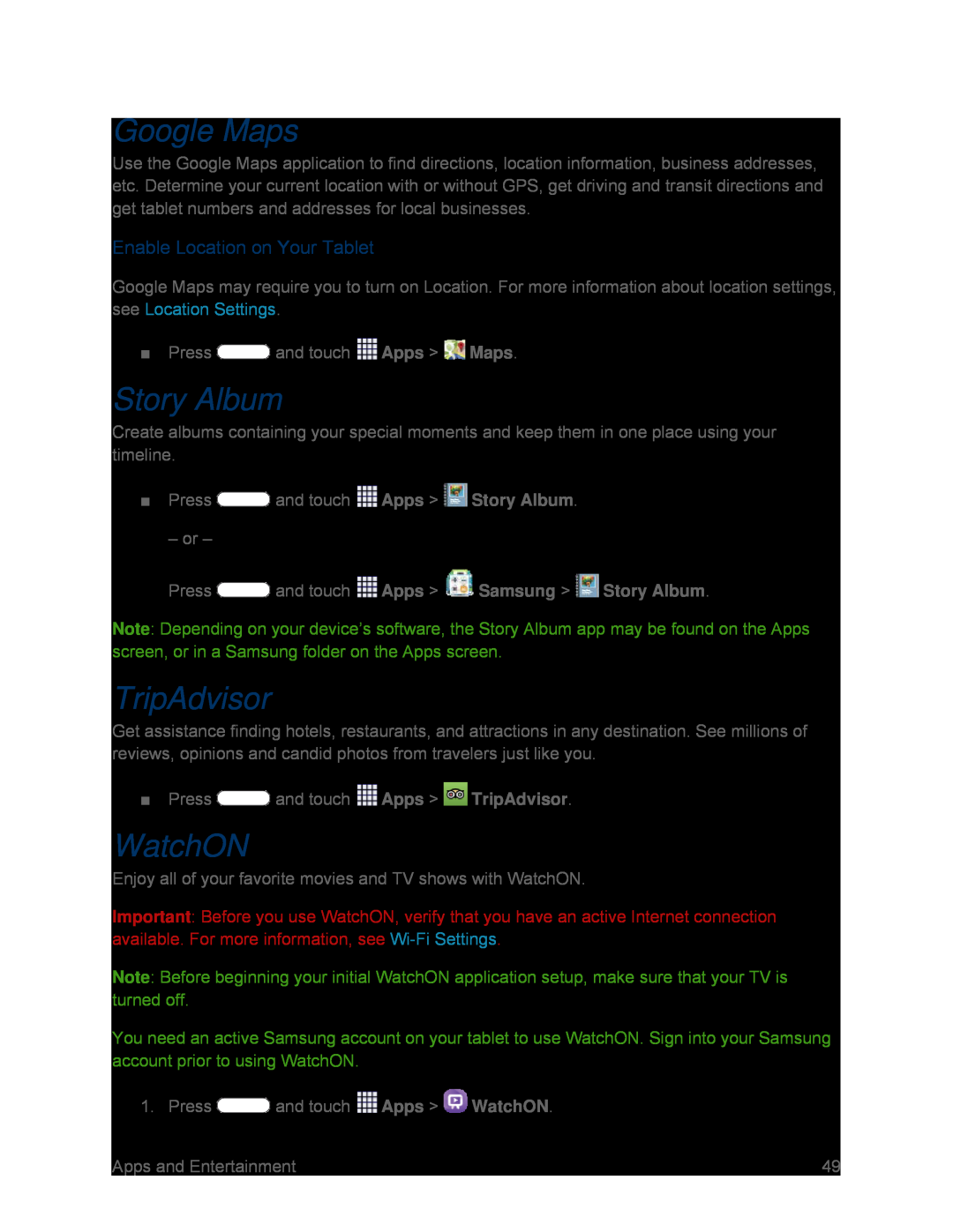 Enable Location on Your Tablet Galaxy Tab 3 7.0 Sprint